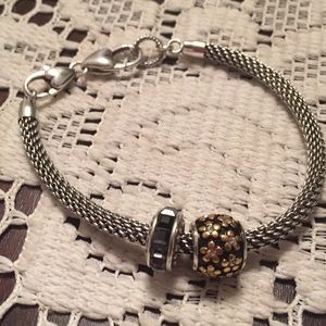 Brighton Charm Bracelet with 2 Charms